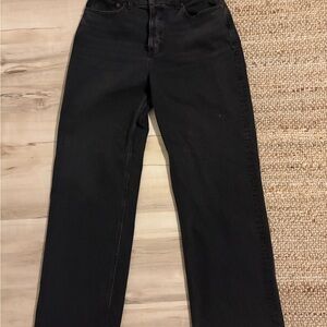 Abercrombie & Fitch Women's Black 90s Relaxed Leg Jeans 29 8R